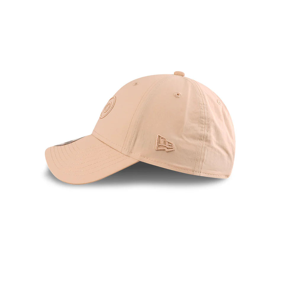Australian Open Hat - 2025 Seasonal Performance Outline AO Oat Milk Beige Tennis 9Forty Strapback Cap - New Era